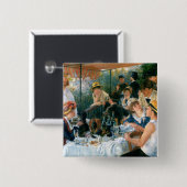 Renoirs Mittagessen des Bootfahrt-Party (1881) Button (Vorne & Hinten)