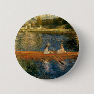Renoir's Seine in Asnières (Skiff) ca. 1879 Button