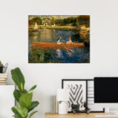 Renoir's Seine in Asnières (Skiff) ca. 1879 Poster (Heimbüro)