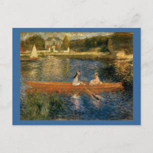 Renoir's Seine in Asnières (Skiff) ca. 1879 Postkarte