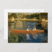 Renoir's Seine in Asnières (Skiff) ca. 1879 Postkarte (Vorne/Hinten)