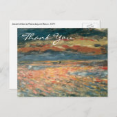 Renoirs Sonnenuntergang auf See Postkarte (Vorne/Hinten)