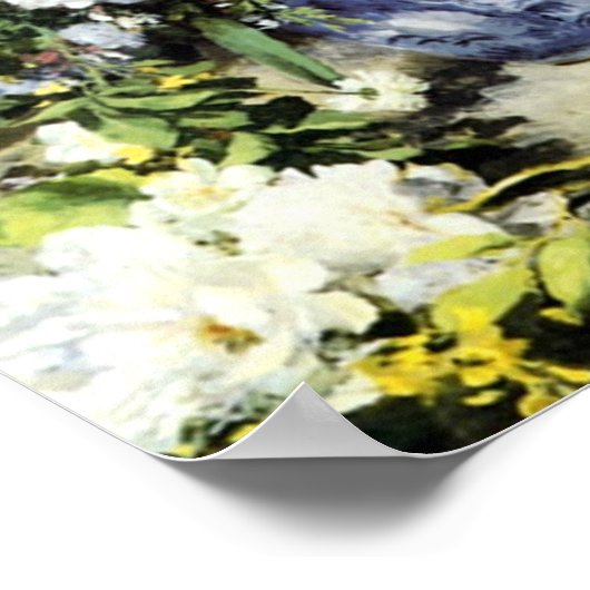 Renoir's "Spring Bouquet" - Poster (Ecke)