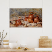 Renoir's Still Life with Onions (1881) Poster (Küche)