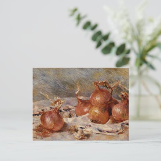 Renoir's Still Life with Onions (1881) Postkarte (Stehend Vorderseite)