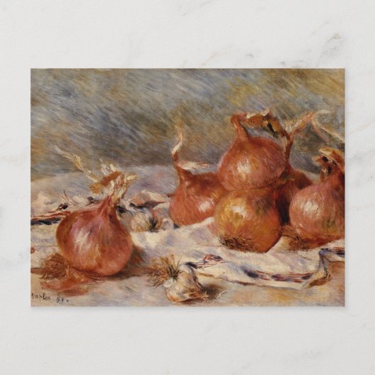 Renoir's Still Life with Onions (1881) Postkarte (Vorderseite)