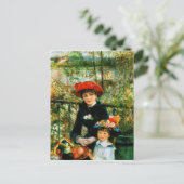 Renoir's "The Two Sisters, On the Terrace" Postkarte (Stehend Vorderseite)
