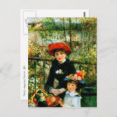 Renoir's "The Two Sisters, On the Terrace" Postkarte (Vorne/Hinten)