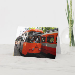 Renon Historische Eisenbahn Feiertagskarte