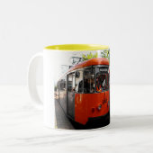 Renon Historische Eisenbahn Zweifarbige Tasse (Vorderseite Links)