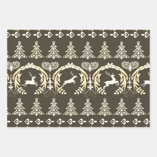 Renos en Navidad Geschenkpapier Set (Vorderseite 3)