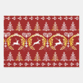 Renos en Navidad Geschenkpapier Set (Vorderseite)