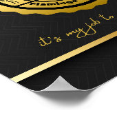 Renovierte Flamingo Collector Black & Gold Poster (Ecke)