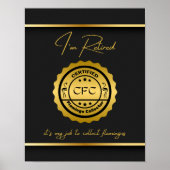 Renovierte Flamingo Collector Black & Gold Poster (Vorne)