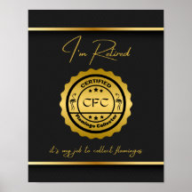 Renovierte Flamingo Collector Black & Gold