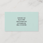 Renovierung der Baulandschaft Visitenkarte (Rückseite)