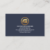 Renovierung des Creative Gold Construction Icon Bo Visitenkarte (Rückseite)