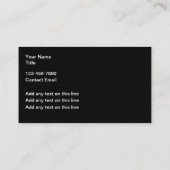 Renovierung eines klassischen Kleinwagens im Einze Visitenkarte (Rückseite)