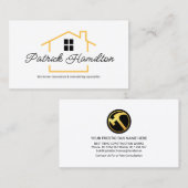 Renovierung von Minimalistischen Gebäude Frame Zuh Visitenkarte (Vorne/Hinten)