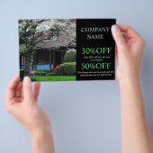 Renovierung von Rasenflächen Flyer (Handgriff)