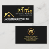 Renovierung von Werkzeugen für Creative Gold Dachd Visitenkarte (Vorne/Hinten)