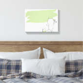 Renovierung | Zazzle_Growshop. Leinwanddruck (Insitu (Schlafzimmer))