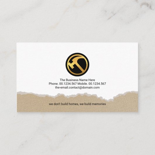 Renovierungsarbeiten an der Zementplakette Visitenkarte (Rückseite)