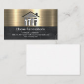 Renovierungsarbeiten für Real Anwesen | Metallisch Visitenkarte (Vorne/Hinten)