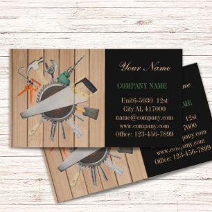 Renovierungswerkzeuge Handyman Carpentry Construct Visitenkarte