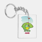 Rent Chick auf dem Golfplatz Schlüsselanhänger (Vorderseite links)