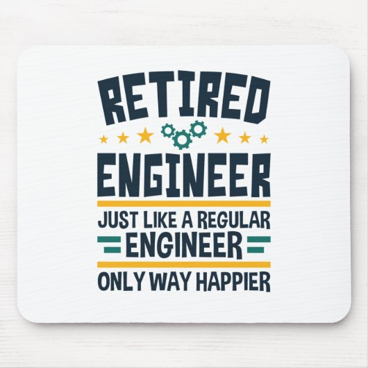 Rent Engineering Rentirement Happier Mousepad (Vorne)