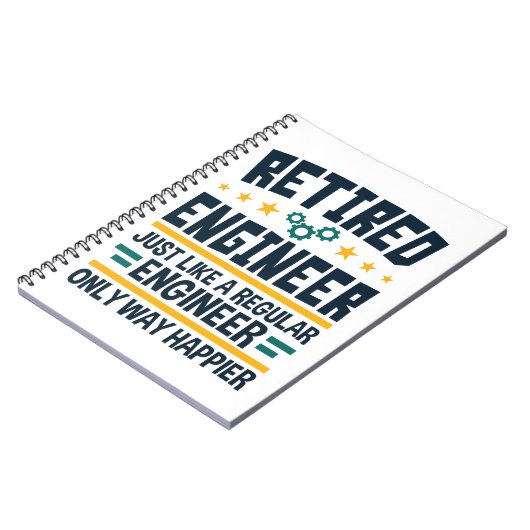 Rent Engineering Rentirement Happier Notizblock (Linke Seite)