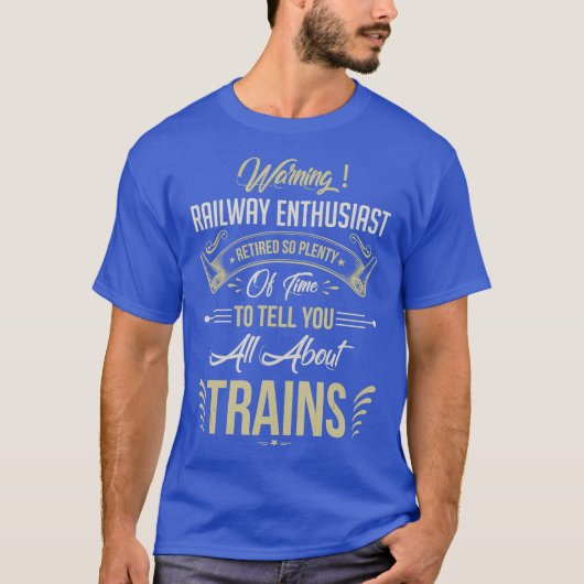 Rent-Railenthusiast-Rente Gift Fan T-Shirt (Vorderseite)