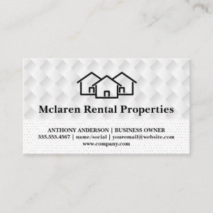 Rentals Weave Pattern Real Anwesen Visitenkarte