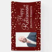 Rente 1 Foto Spaß Confetti Banner (Vertikal)