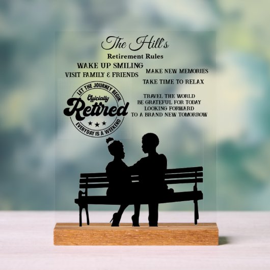 Rente Acrylschild (Neutral)