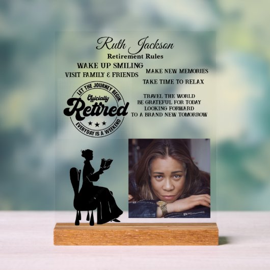 Rente Acrylschild (Neutral)