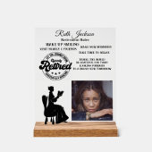 Rente Acrylschild (Vorderseite)