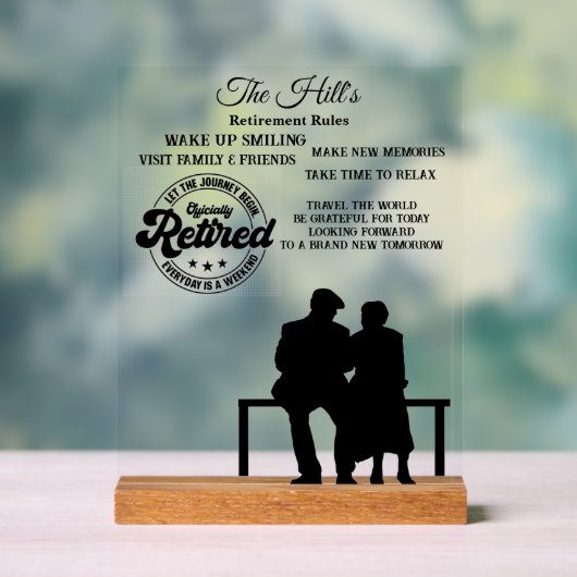 Rente Acrylschild (Neutral)