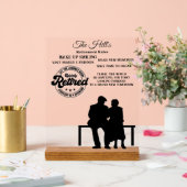 Rente Acrylschild (Hochzeit)