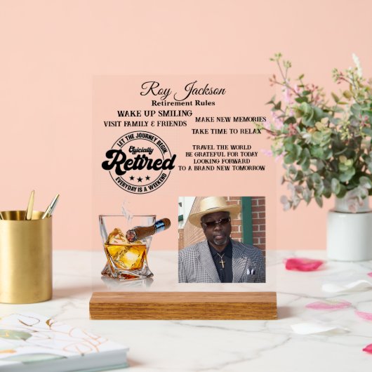 Rente Acrylschild (Hochzeit)