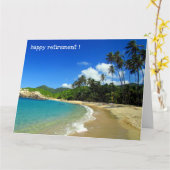 Rente am karibischen Strand Karte (Gelbe Blume)