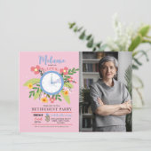 Rente aus dem Foto des Blumenspiels von Frauen im Einladung (Stehend Vorderseite)