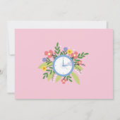 Rente aus dem Foto des Blumenspiels von Frauen im Einladung (Rückseite)