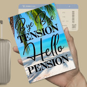 Rente Beach Scene Bye Bye by Tension Party Einladung