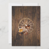 Rente Beers Boots & Cheers Western Party Einladung (Rückseite)