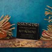 Rente Black Gold Confetti Jahre Service Fotoplatte (Seite)