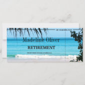 Rente Boarding Pass Destination Beach Scene (Rückseite)