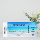 Rente Boarding Pass Destination Beach Scene (Stehend Vorderseite)