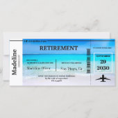 Rente Boarding Pass Destination Beach Scene (Vorderseite)